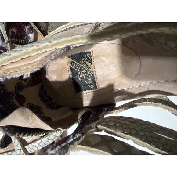 FREEBIRD By Steven Emory Leather Boots Flats 9 Rustic - Picture 9 of 12